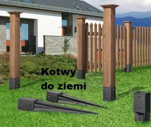 Przykłady zastosowania kotew do drewna w ogrodzie